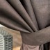 Terasos užuolaida Linen Dark Brown su UV apsauga + surišimas||TavoSapnas