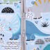 Šiltas miegmaišis su dvipusiu užtrauktuku Dino, 110 cm||TavoSapnas