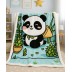 Soft pliušo pledukas Panda, 95x140 cm||TavoSapnas