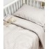 Juostuoto satino patalynės komplektas Beige, 100x135, 40x60 cm||TavoSapnas