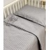 Juostuoto satino patalynės komplektas Grey, 100x135, 40x60 cm||TavoSapnas