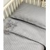 Juostuoto satino patalynės komplektas Grey, 100x135, 40x60 cm||TavoSapnas