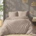 Siuvama Pure Collection damasko medvilnės patalynė Beige, 180x200 cm||TavoSapnas