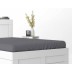 Pure Collection satino paklodė su guma DARK GREY, 140x200 cm||TavoSapnas