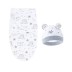 Trikotažinis vystyklas-kokonas su kepuryte Bear Stars, 48 cm||TavoSapnas
