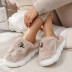Moteriškos šlepetės su kailiuku Beige Fluffy, 36 dydis||TavoSapnas