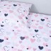 Patalynės komplektas kūdikiui Širdelės, 100x135, 40x60 cm||TavoSapnas