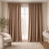 Matuojama veliūrinė užuolaida Light Brown, aukštis 285 cm||TavoSapnas