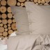 Medvilninė patalynė PURE ECO LINE Taupe, 140x200, 70x80 cm||TavoSapnas