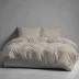 Medvilninė patalynė PURE ECO LINE Taupe, 140x200, 70x80 cm||TavoSapnas
