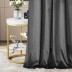 Karališkojo veliūro naktinių užuolaidų komplektas Dark Grey, plotis 410 cm||TavoSapnas