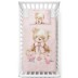 Dvipusė patalynė Pink Teddy Bear, 100x135, 40x60 cm||TavoSapnas