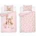 Dvipusė patalynė Pink Teddy Bear, 90x120, 40x60 cm||TavoSapnas