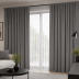 Matuojama naktinė užuolaida Linen Blackout, aukštis 310 cm||TavoSapnas