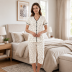 Medvilninė pižama su bridžais Dots, 2XL dydis||TavoSapnas
