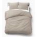 Medvilninė patalynė PURE ECO LINE Taupe, 140x200, 70x80 cm||TavoSapnas