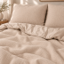 Dvipusė muslino patalynė Pure Taupe, 200x220, 70x80 cm||TavoSapnas