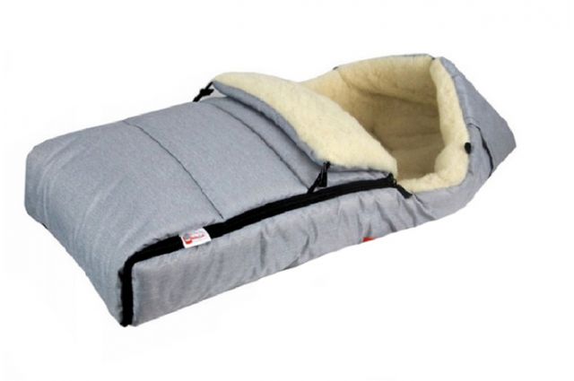 Vilnonis žieminis vokelis Gray Classic|Satininės paklodės|TavoSapnas