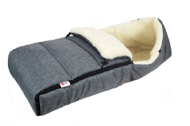 Vilnonis žieminis vokelis Gray Jeans|Satininės paklodės|TavoSapnas