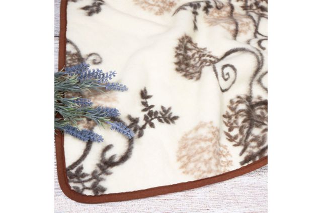 Merinosų vilnos pledas Ornamentas|Satininės paklodės|TavoSapnas