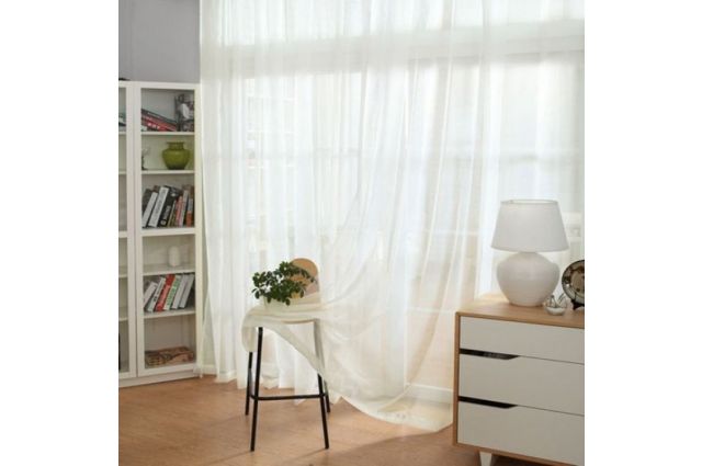 Matuojama kaproninė užuolaida Vanilla, likutis 1x2.80m|Satininės paklodės|TavoSapnas