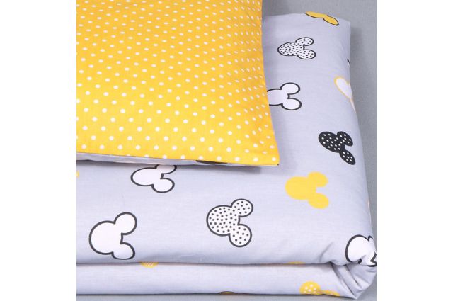 Patalynės komplektas Yellow Disney|Satininės paklodės|TavoSapnas