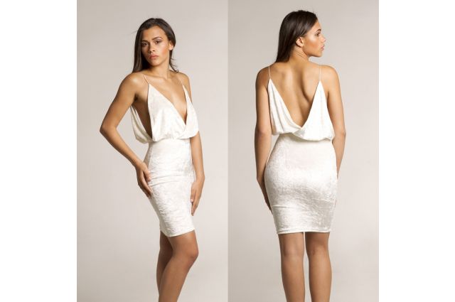 Plonas glamžytas aksomas White ,likutis 0.30x1.55m|Satininės paklodės|TavoSapnas