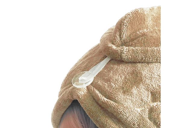 Plaukų rankšluostis-turbanas Smėlio||TavoSapnas