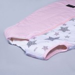 Šiltas miegmaišis su dvipusiu užtrauktuku Rožinė žvaigždelė||TavoSapnas
