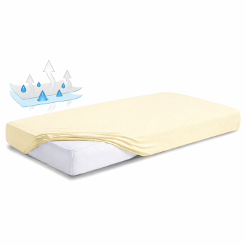 Neperšlampama frotinė paklodė su guma Gelsva, 60x120cm|60x120 cm čiužiniui|TavoSapnas