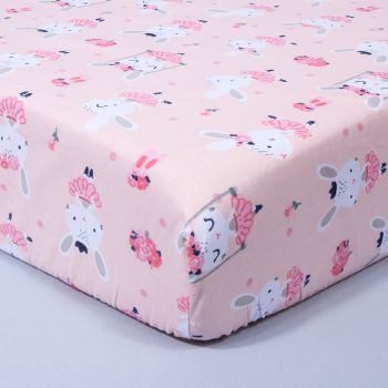 Medvilninė paklodė su guma Sūpynės, 60x120 cm|60x120 cm čiužiniui|TavoSapnas