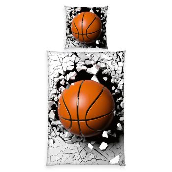 Patalynės komplektas Basketball, 135x200, 80x80 cm|Vaikiški|TavoSapnas