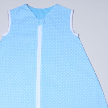 Vasarinis miegmaišis su dvipusiu užtrauktuku Blue dots, 120 cm|Vasarinio šiltumo|TavoSapnas