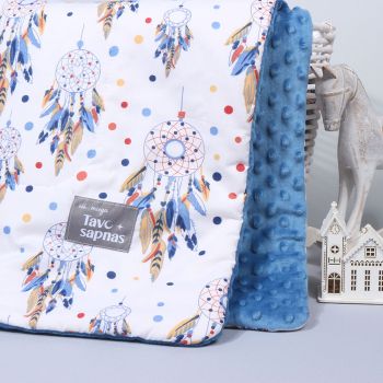 Minkštutis minky pledukas Sapnai, 70x100 cm|Vidutinio šiltumo |TavoSapnas