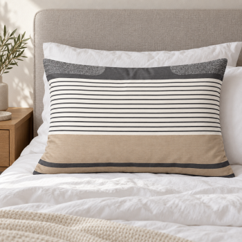 Medvilninis pagalvės užvalkalas su užtrauktuku Sleep Lines, 50x70 cm|50x70cm|TavoSapnas