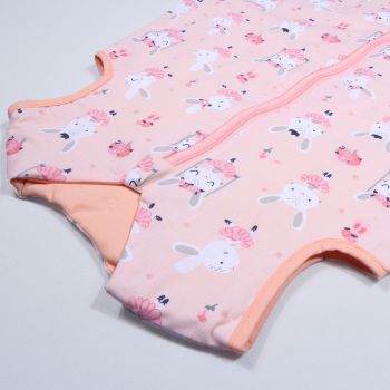 Miegmaišis su dvipusiu užtrauktuku Zuikutės, 80 cm|Vidutinio šiltumo|TavoSapnas