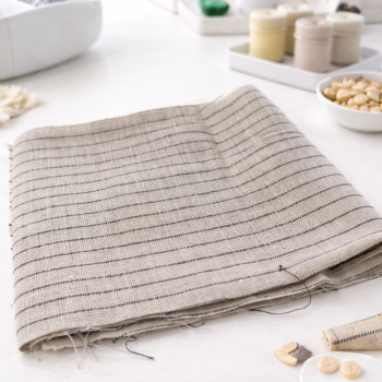 Lininio audinio likutis 0.20x1.40m|Audiniai|TavoSapnas