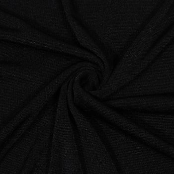 Puošnus sintetinis trikotažas Black|Audiniai|TavoSapnas