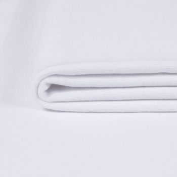 Trisiūlis kilpinis trikotažas baltas|Audiniai|TavoSapnas