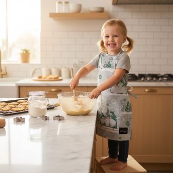 Kalėdinė vaikiška prijuostė, 6-9 m.|Namų tekstilė|TavoSapnas