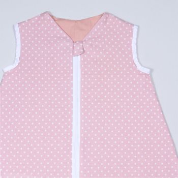 Vasarinis miegmaišis su dvipusiu užtrauktuku Pink dots, 100 cm|Vasarinio šiltumo|TavoSapnas