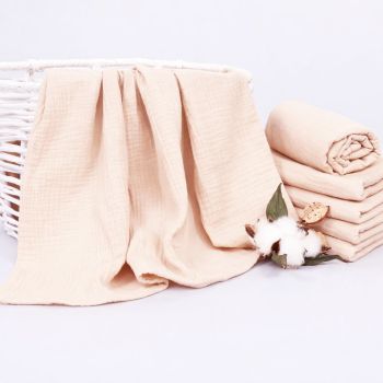 Muslino vystyklas Cream, 65x80 cm|Kūdikio miegas ir priežiūra|TavoSapnas