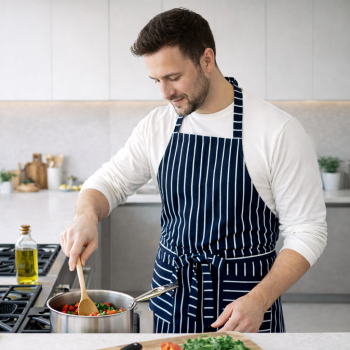 Vyriška prijuostė Navy Stripes|Prekės namams|TavoSapnas