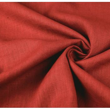 Minkštas plautas linas Coral-Red|Audiniai|TavoSapnas