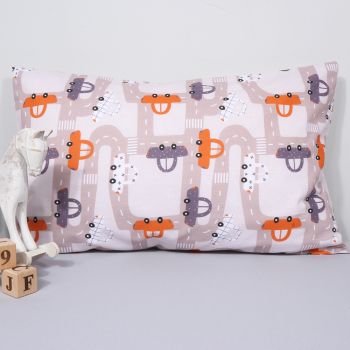 Medvilninis pagalvės užvalkalas Mini Cars, 40x60 cm|Kūdikio miegas ir priežiūra|TavoSapnas