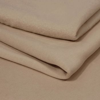 Trikotažas su pūkeliu Rusvai kreminis, 1.35x1.80m|Audiniai|TavoSapnas