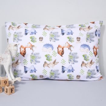 Medvilninis pagalvės užvalkalas Miško draugai, 40x60 cm|Kūdikio miegas ir priežiūra|TavoSapnas