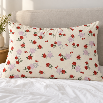 Medvilninis pagalvės užvalkalas su užtrauktuku Rosy, 50x70 cm|50x70cm|TavoSapnas