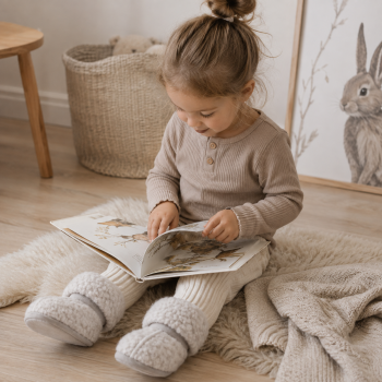 Merino vilnos vaikiški kambario batai-šlepetės, 28/29 dydis|Prekės namams|TavoSapnas
