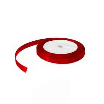 Juostelė atlasinė, raudona 6mm|Siuvimo priedai|TavoSapnas